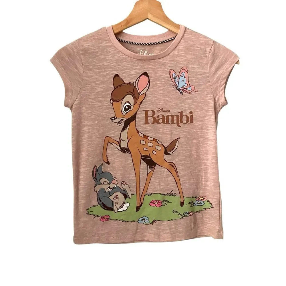 Disney Bambi Kids T-Shirt - Pink in Size Medium (7/8)